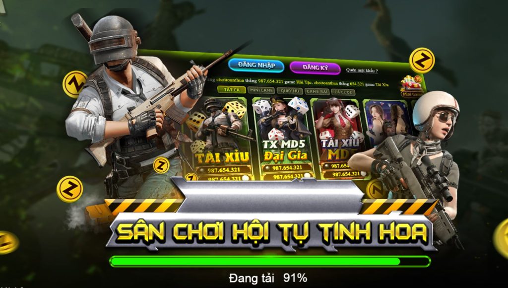 Cổng game giao diện hiện đại