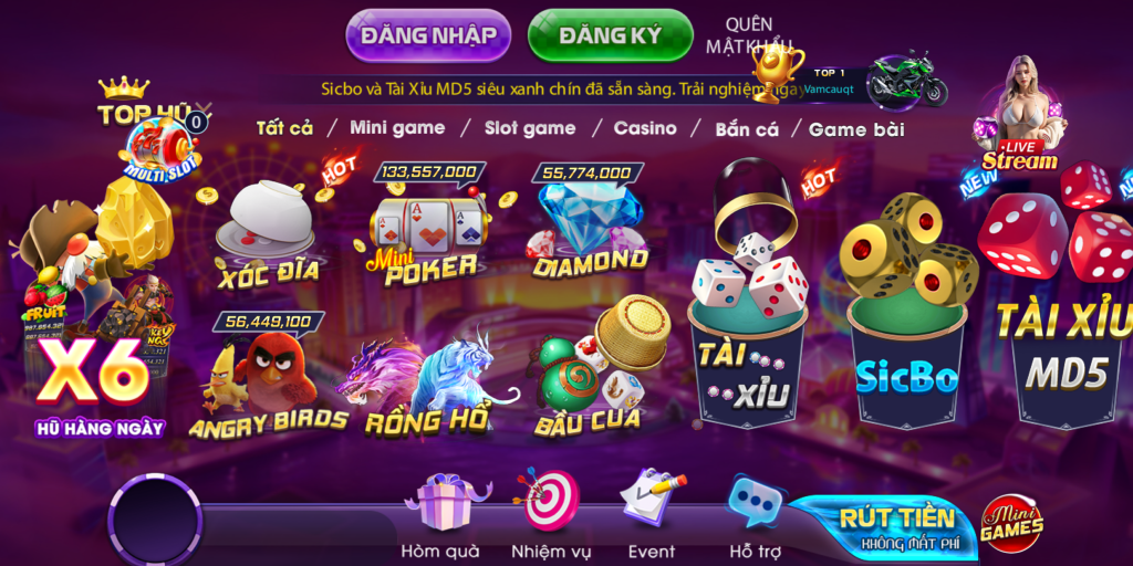 Cổng game uy tín Sanvip