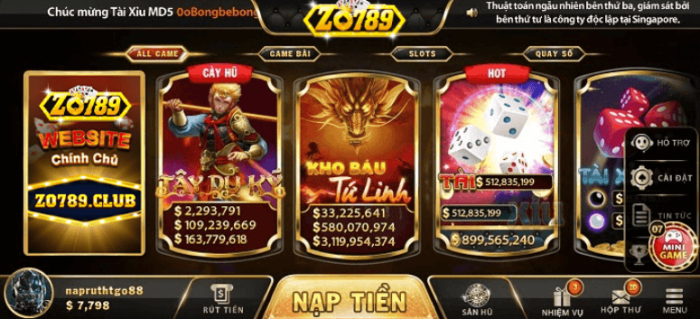 Game cá cược zo789