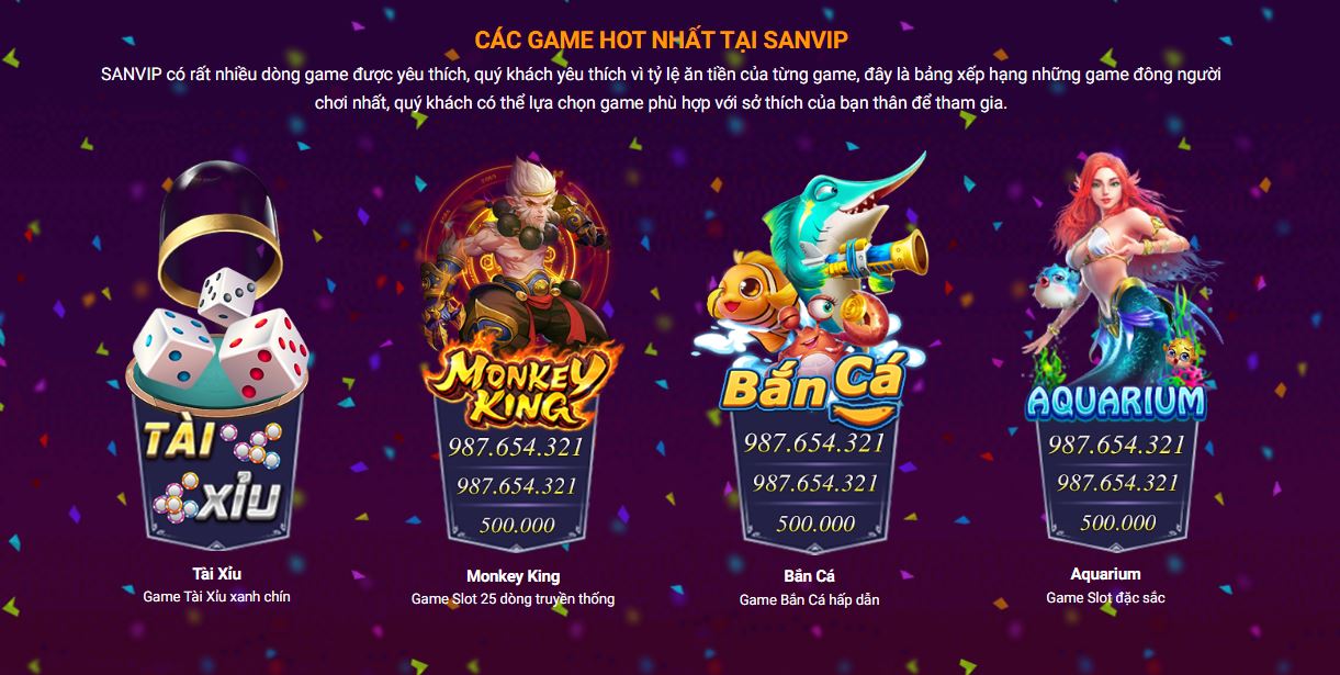 Kho game hấp dẫn