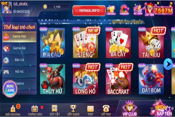 Nhiều game cá cược hay